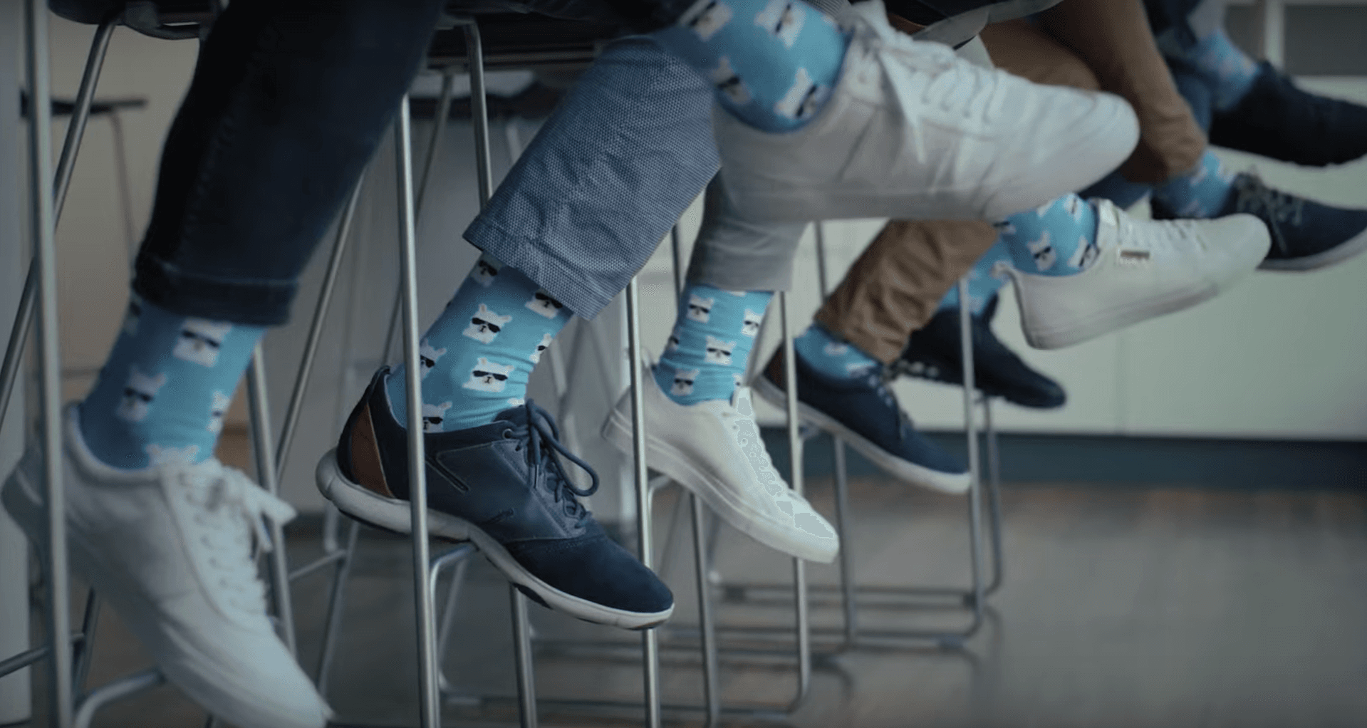 Socken in der Cafeteria Frauenfeld.